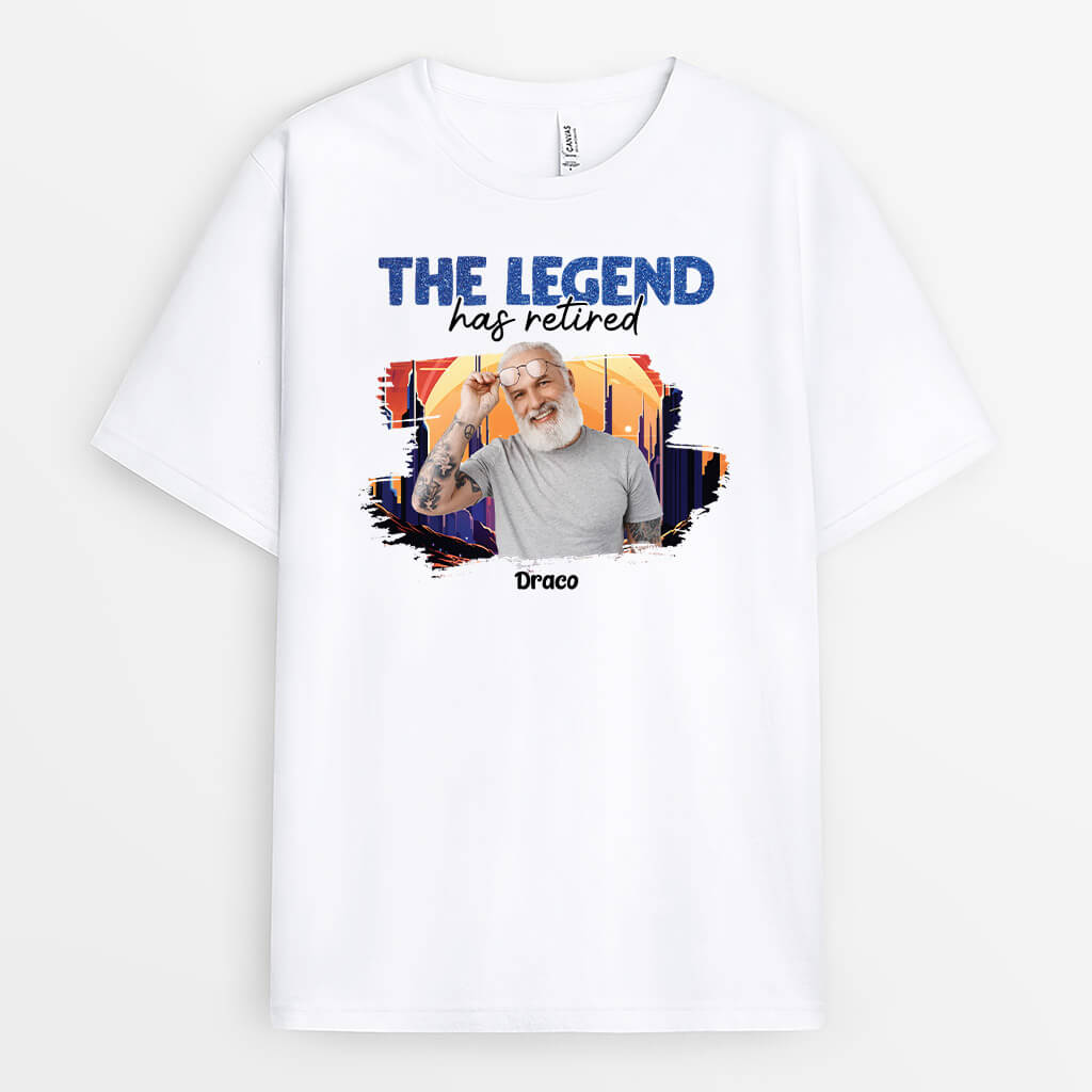 Personalised The Best Legend Has Retired T-Shirt