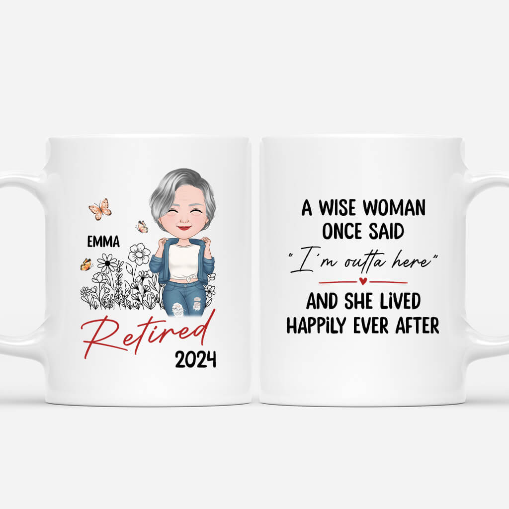 Personalised Officially Retired 2024 Mug