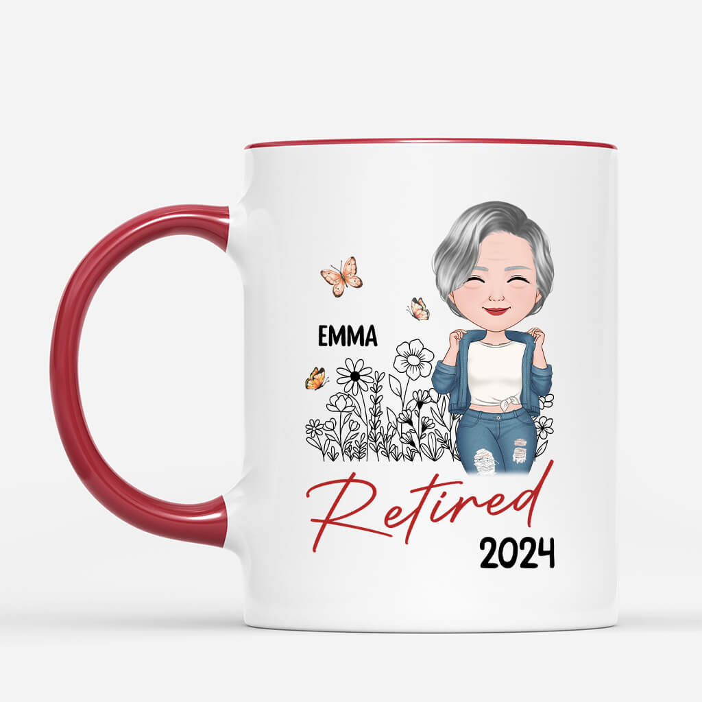 Personalised Officially Retired 2024 Mug