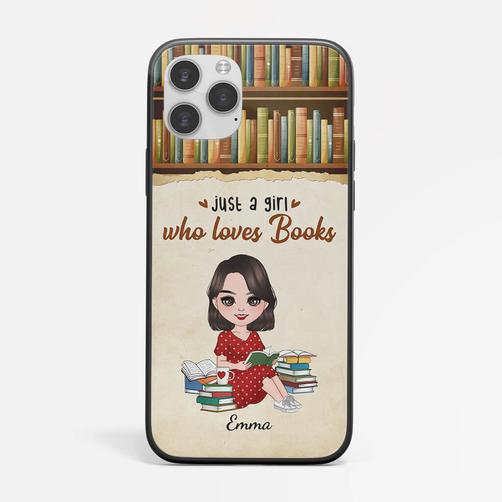 Personalised A Woman Who Loves Books Phone Case