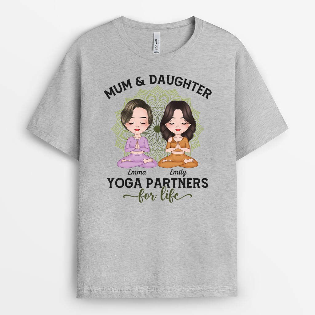 Personalised Yoga Partners For Life T-Shirt