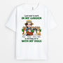 1885AUK1 personalised just want to work in my garden t shirt