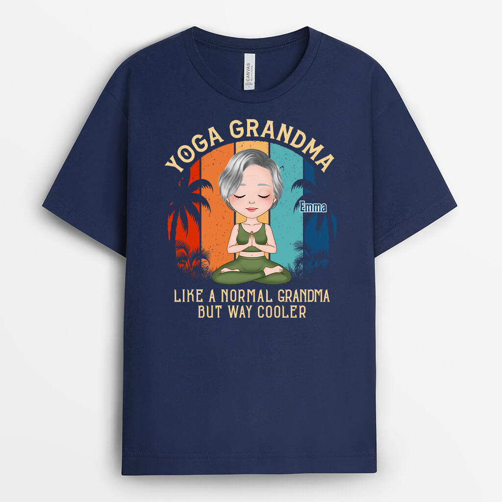 Personalised Yoga Mum T-Shirt