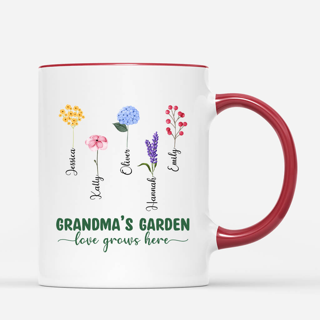 Personalised Mummy's/Grandma's Garden Mug