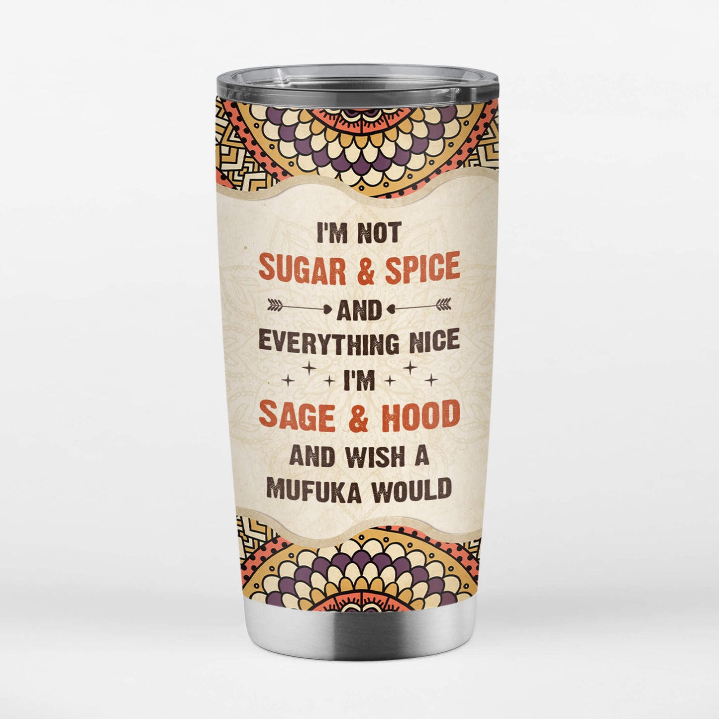 Personalised I'm Not Sugar And Spice Tumbler