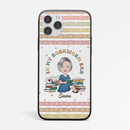 1898FUK2 personalised best in my bookworm era phone case