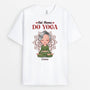 1908AUK1 personalised all hot mums do yoga t shirt