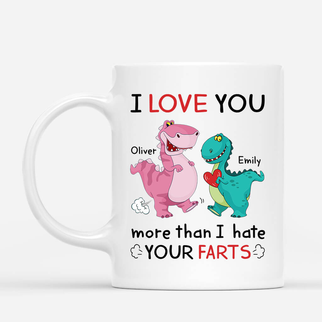 1919UK2 personalised love you more than i hate your farts mug