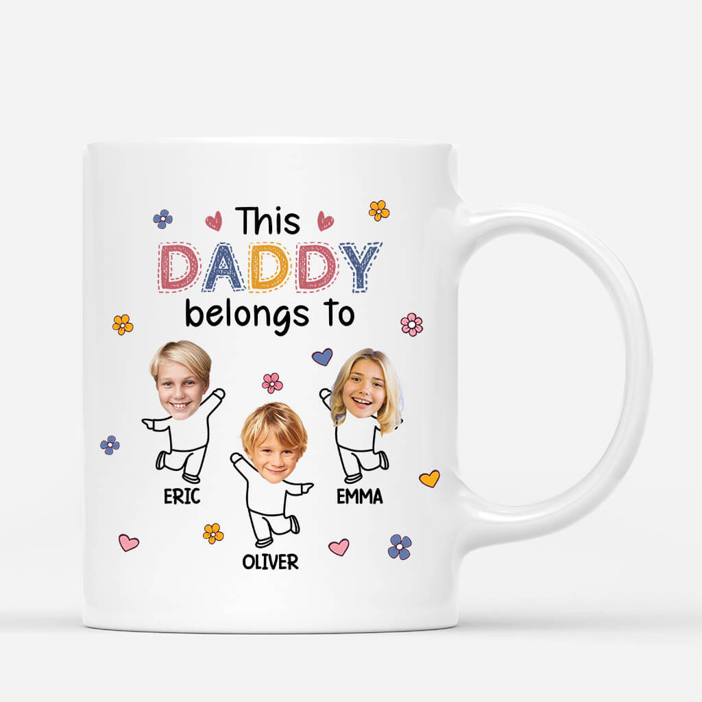 Personalised This Daddy Belongs To Mug