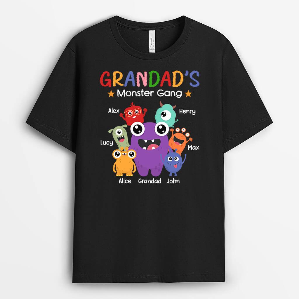 Personalised Daddy/Grandpa's Monsters T-shirt