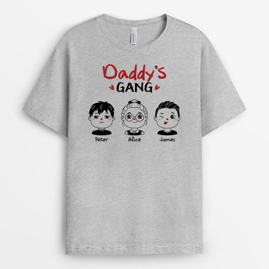 1957AUK2 personalised grandpa dads gang t shirt