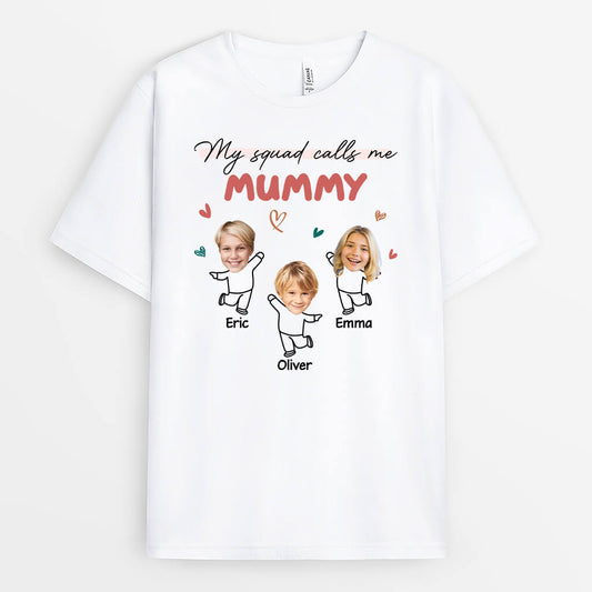 1962AUK1 personalised my squad calls me grandma mummy t shirt