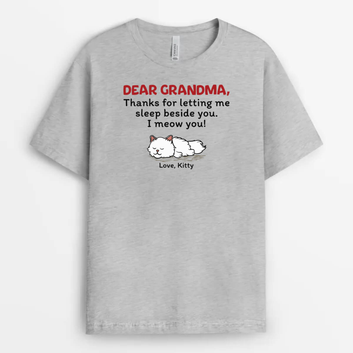 1965AUK1 personalised dear mummy from cat t shirt