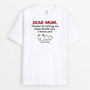 1965AUK2 personalised dear mummy from cat t shirt