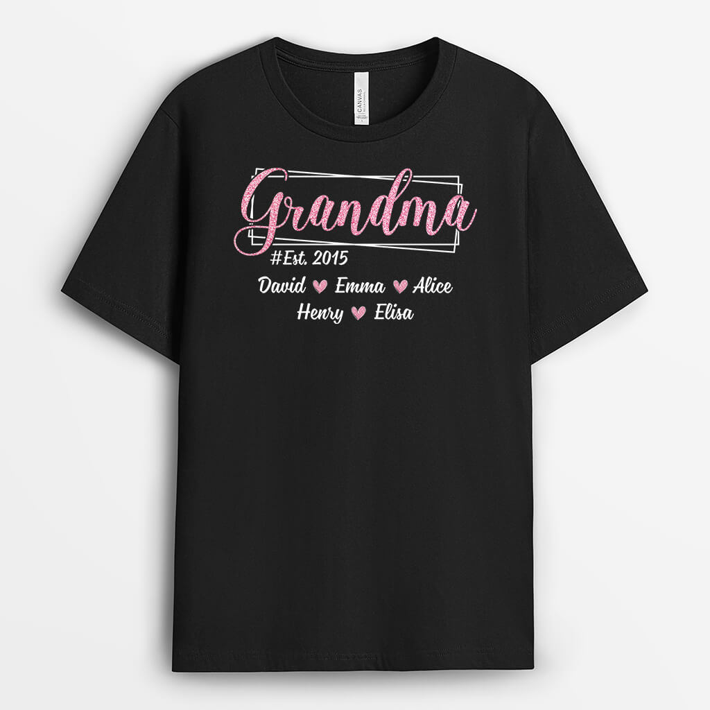 Personalised Grandmother T-shirt