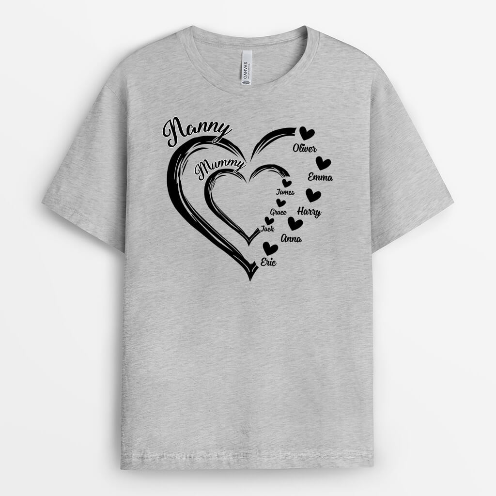 Personalised Grandma/Mum T-shirt