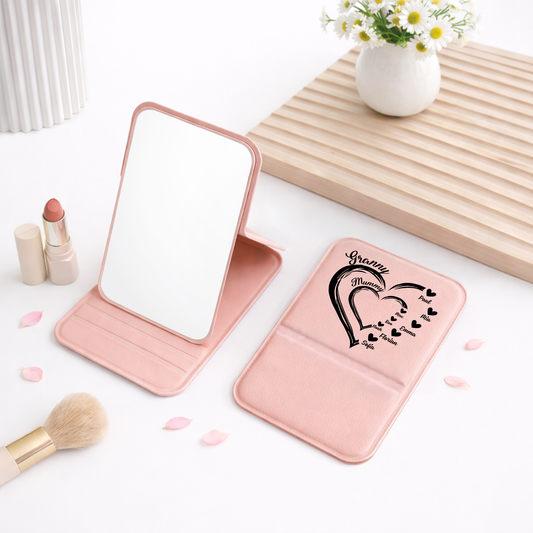 1969AUK2 personalised mummy granny compact mirror with names for grandma 1969aj8t7a