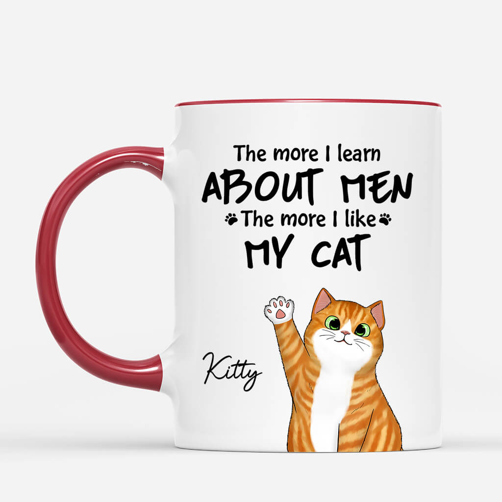 Personalised The More I  Like My Cat Mug