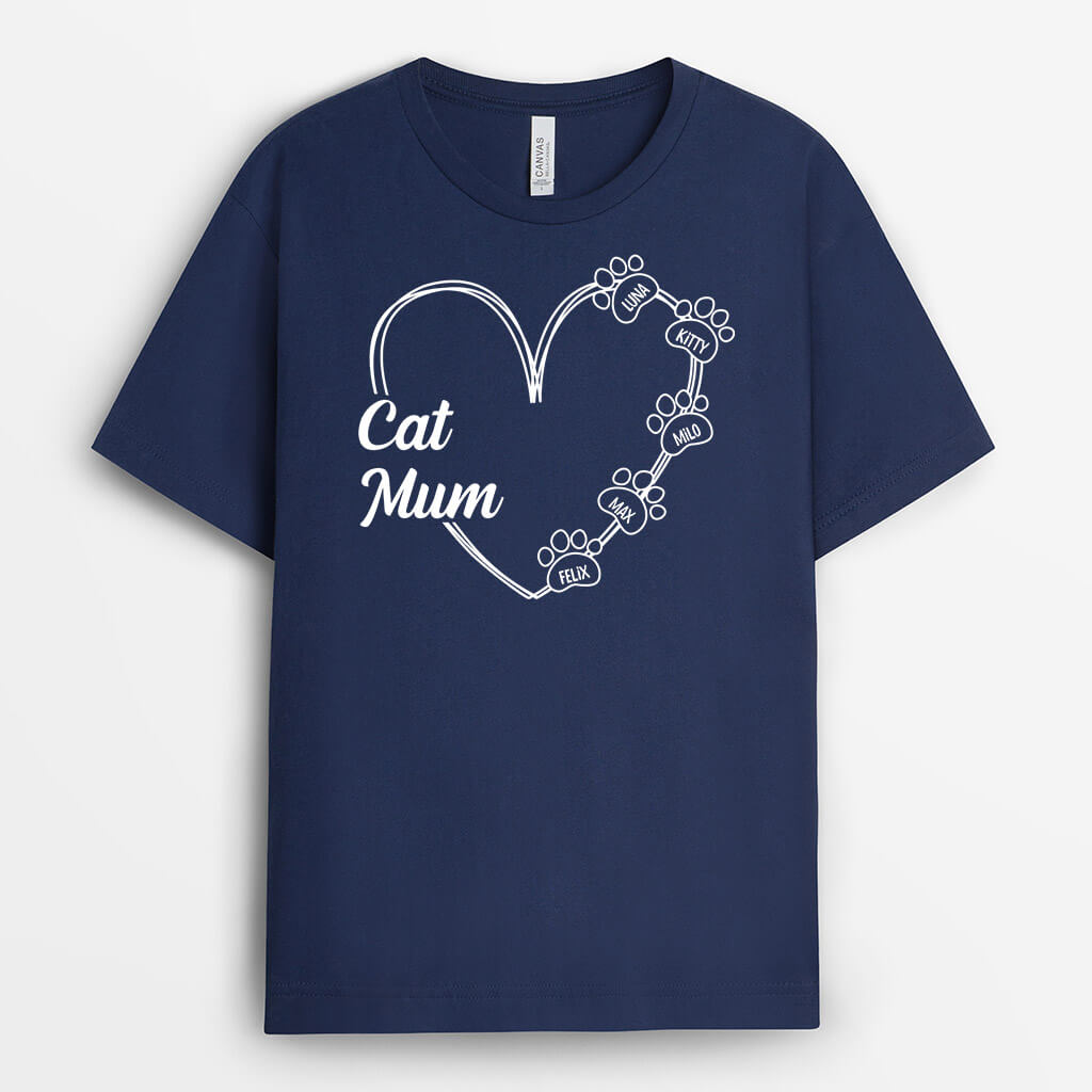 Personalised Dog Mum/Cat Mum T-shirt