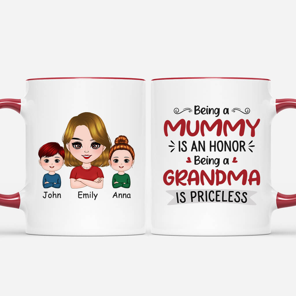 1978MUK1 personalised being a mum is an honor mug