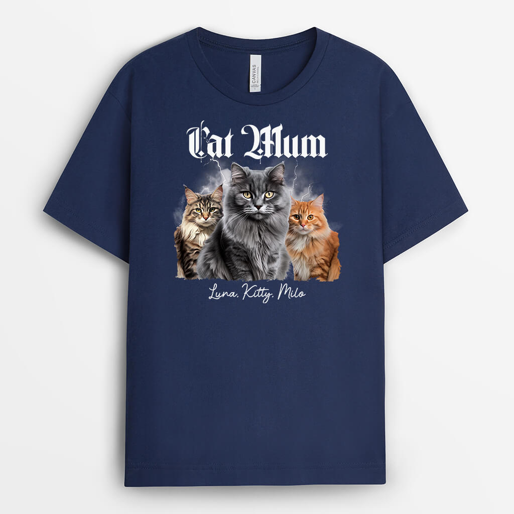 Personalised Cat Dad/Cat Mum T-shirt