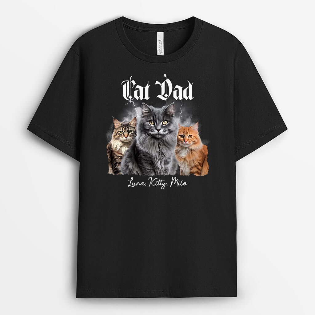 Personalised Cat Dad/Cat Mum T-shirt