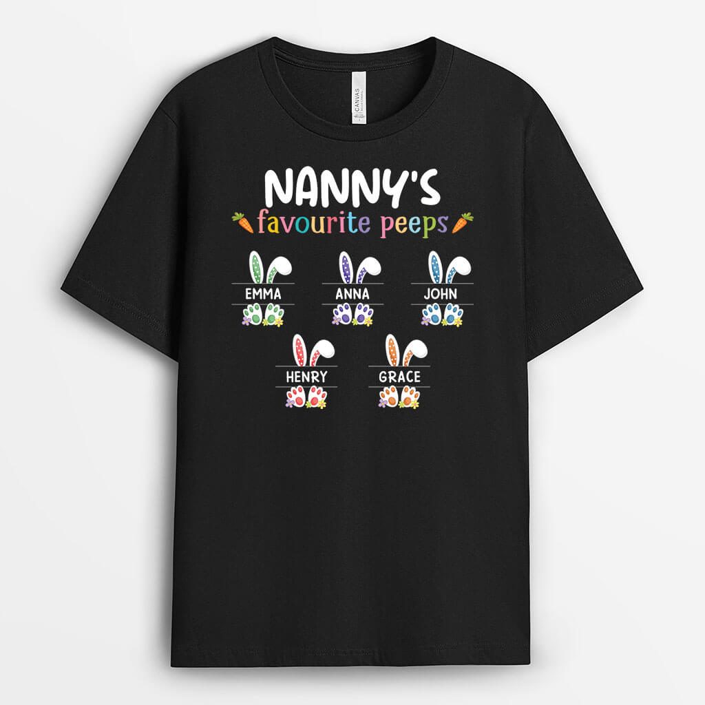 Personalised Grandma/Mummy's Favorite Peeps T-shirt