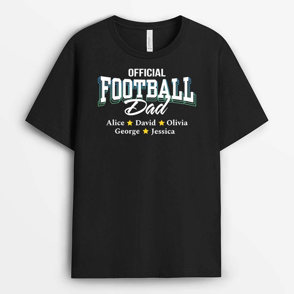 Personalised Official Football Dad T-shirt