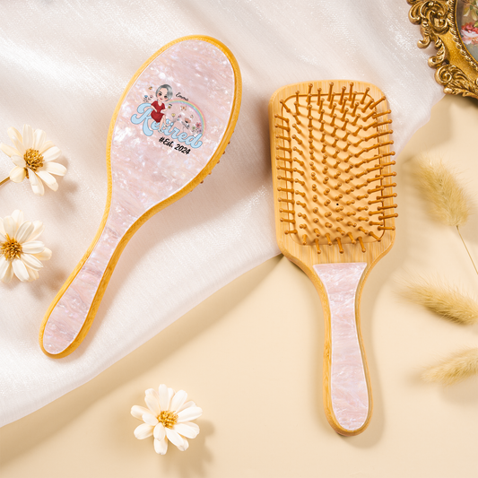 2068AUS2 custom uv printed acetate hairbrush retirement gifts for momgrandma 2068aq6r5a