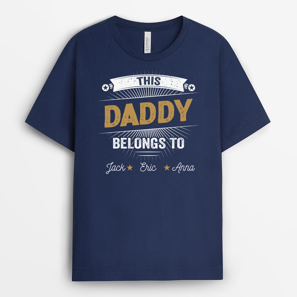 Personalised This Daddy/ Grandad Belongs To T-shirt