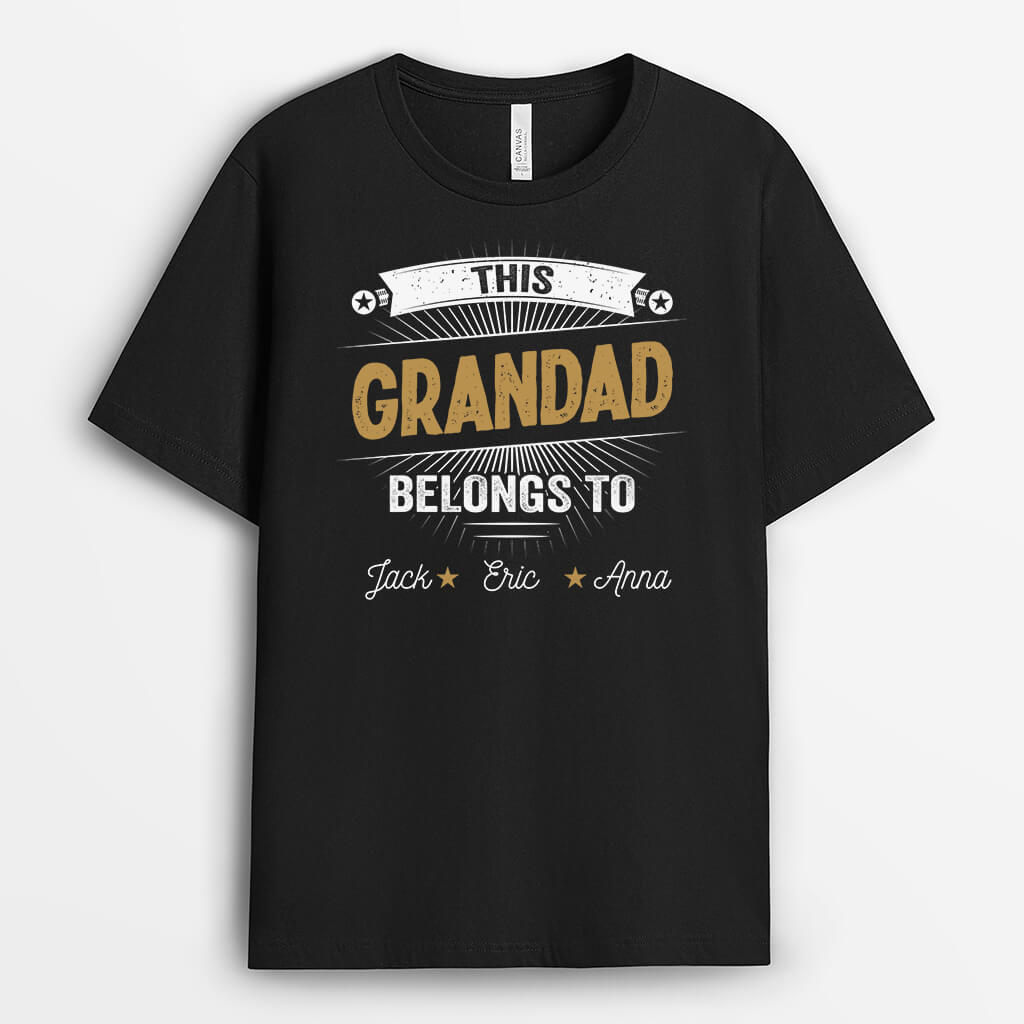 Personalised This Daddy/ Grandad Belongs To T-shirt