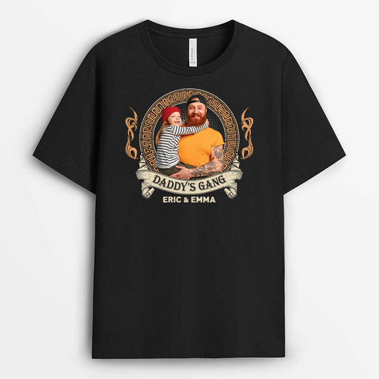 2082AUK1 personalised dads gang t shirt