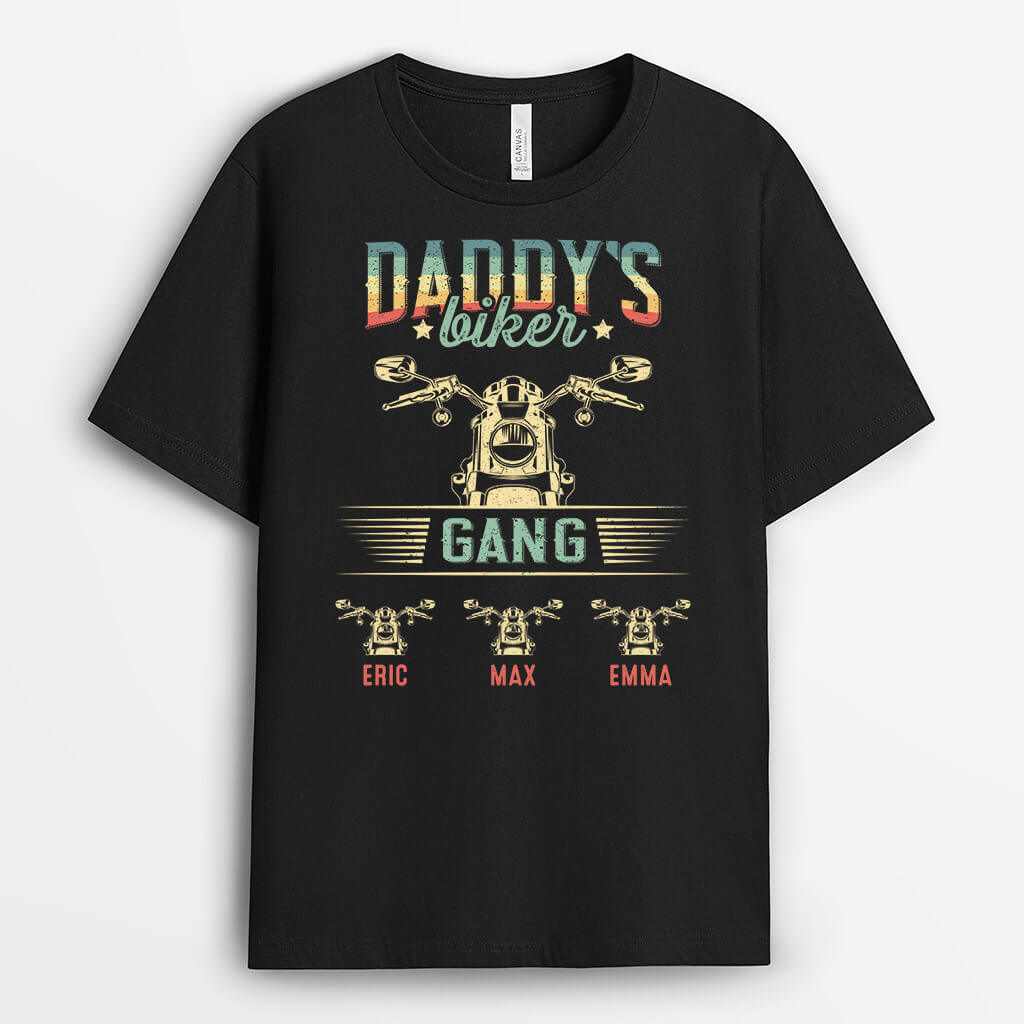 Personalised Daddy/Grandad's Biker Gang T-shirt