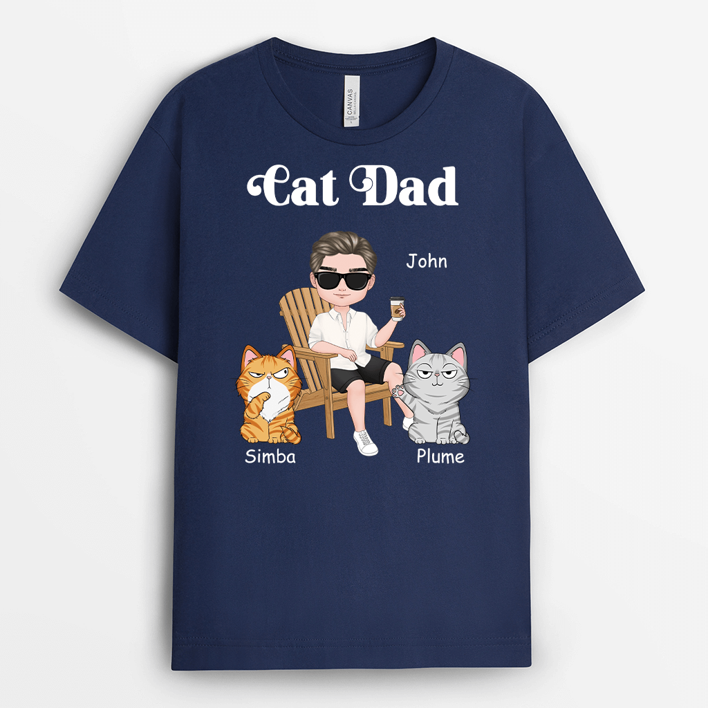 Personalised Cat Mum/Dad T-shirt