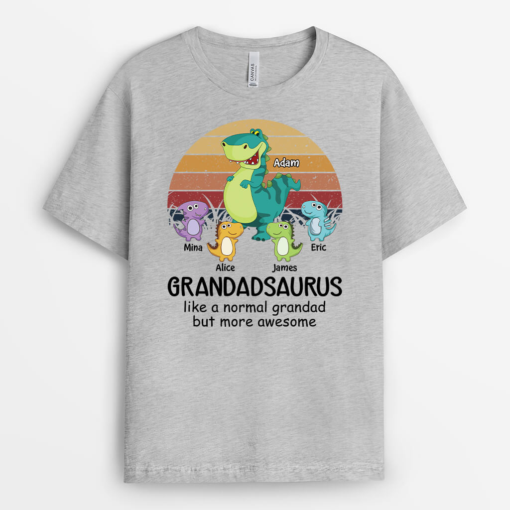 Personalised Daddysaurus, Like A Normal Dad But More Awsome T-Shirt