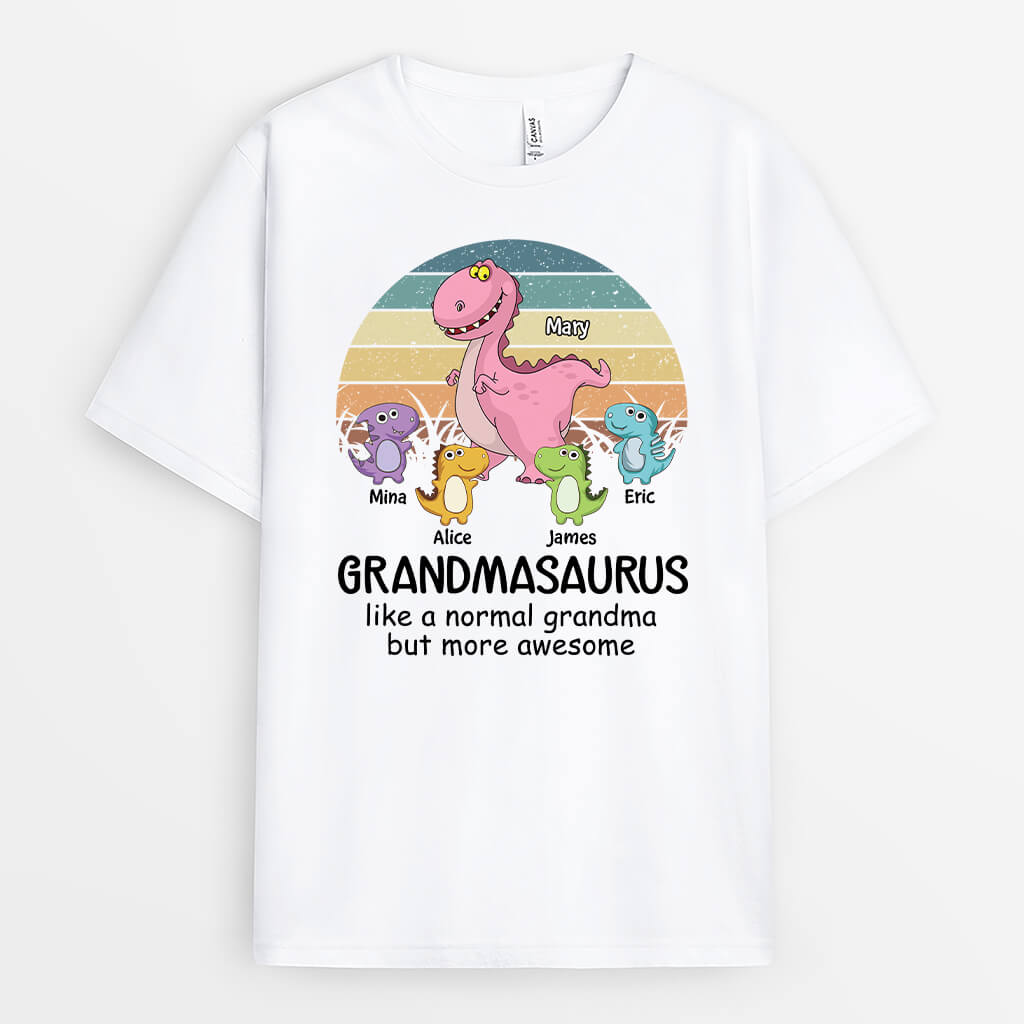 Personalised Daddysaurus, Like A Normal Dad But More Awsome T-Shirt