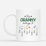 2132MUK1 personalised this granny belongs to mug with flowers for grandmamum 2132m8v7a