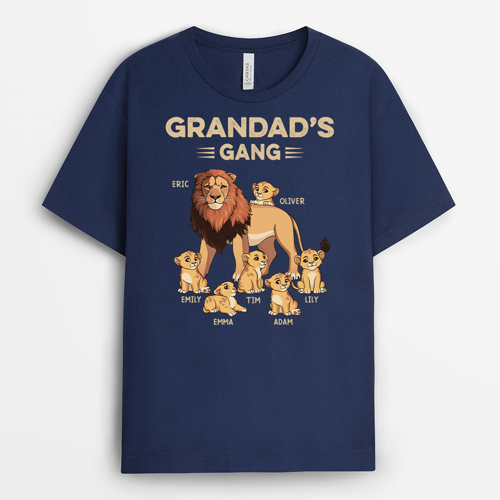 Personalised Daddy/Grandad's Lion Gang T-Shirt