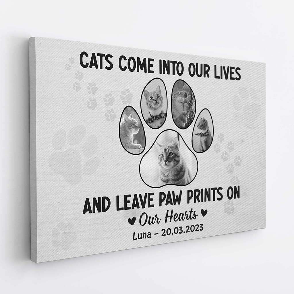 Personalised Dogs/Cats Come Into Our Lives Canvas