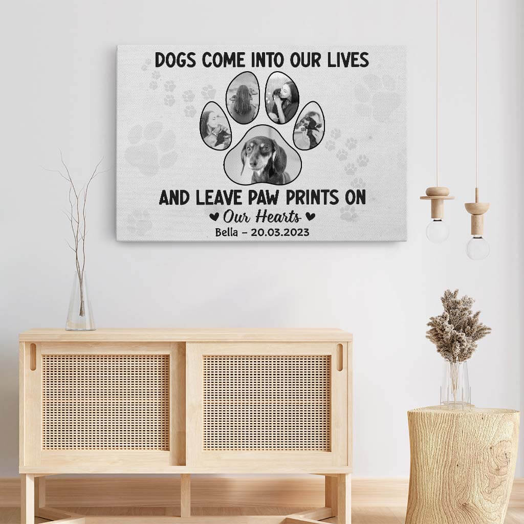 Personalised Dogs/Cats Come Into Our Lives Canvas