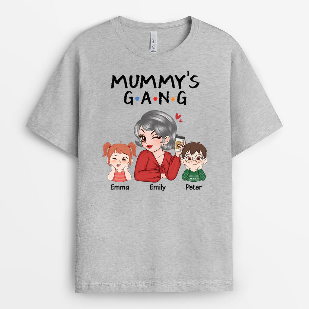 Personalised Little Mummy Grandma s Gang T Shirt