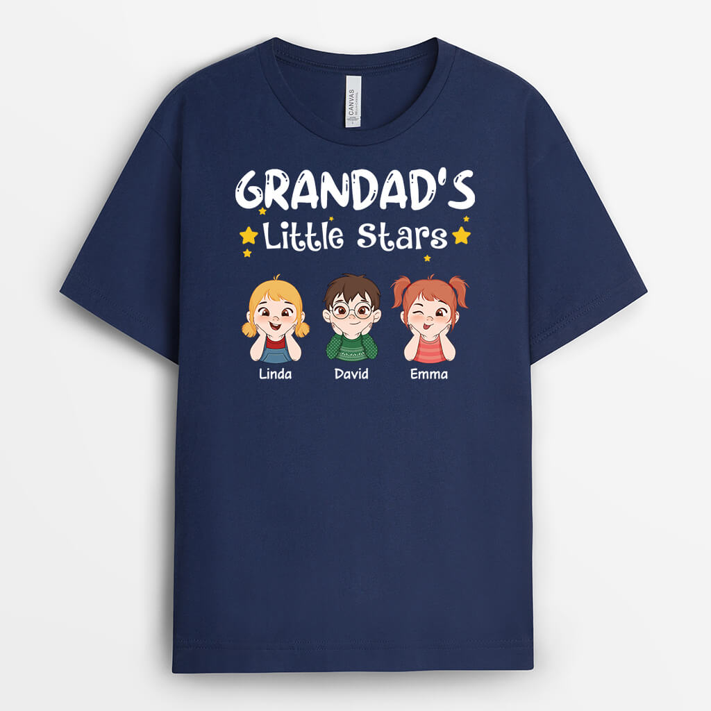 Personalised Daddy/Grandad's Little Stars T-shirt