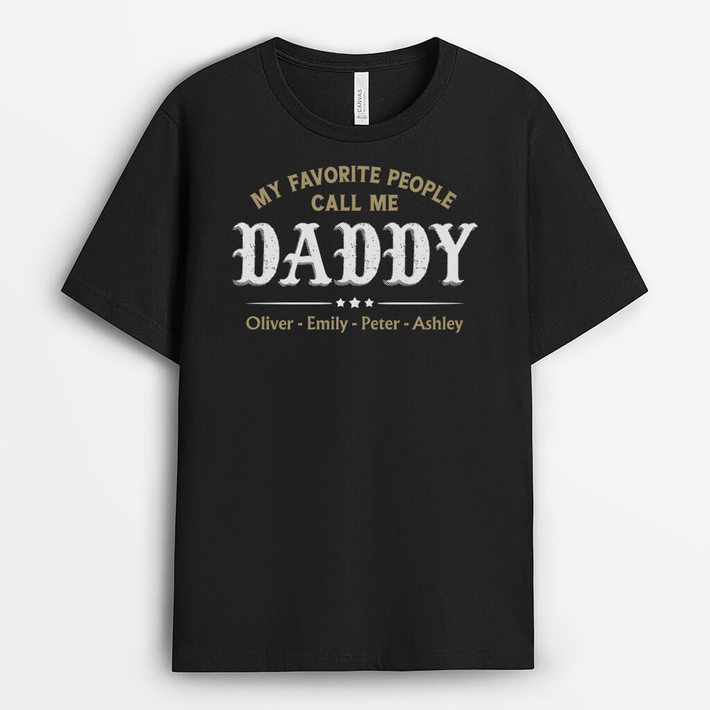 Personalised My Favorite People Call Me Daddy T-Shirt