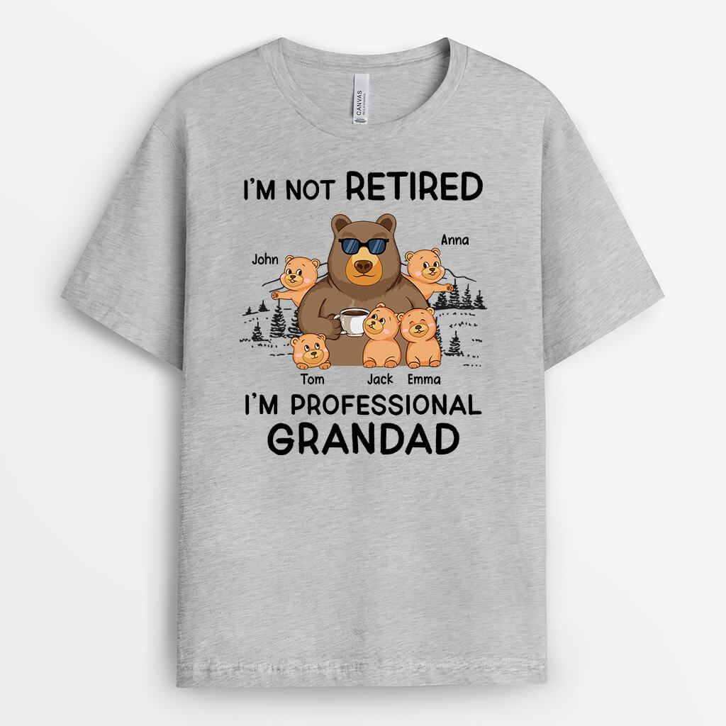 Personalised I'm Not retired, I'm Professional Grandma T-Shirt