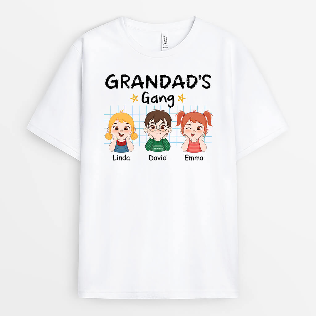 Personalised Best Dad's Gang T-Shirt