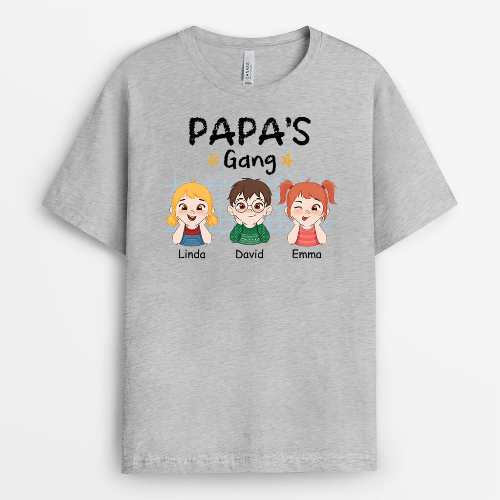 Personalised Best Dad's Gang T-Shirt