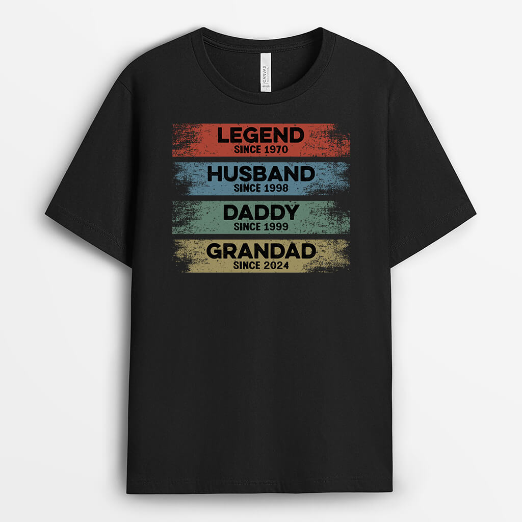 Personalised Legend, Husband, Daddy, Grandad T-Shirt