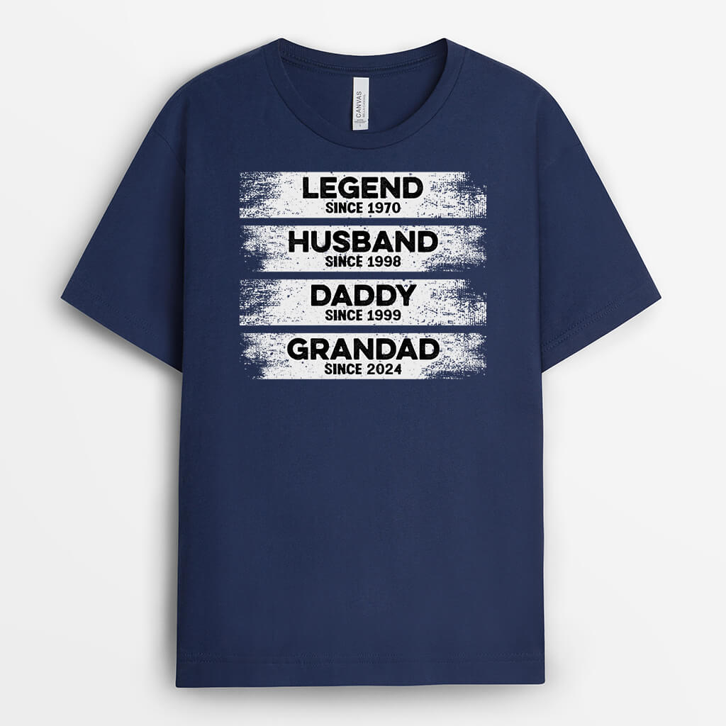 Personalised Legend, Husband, Daddy, Grandad T-Shirt