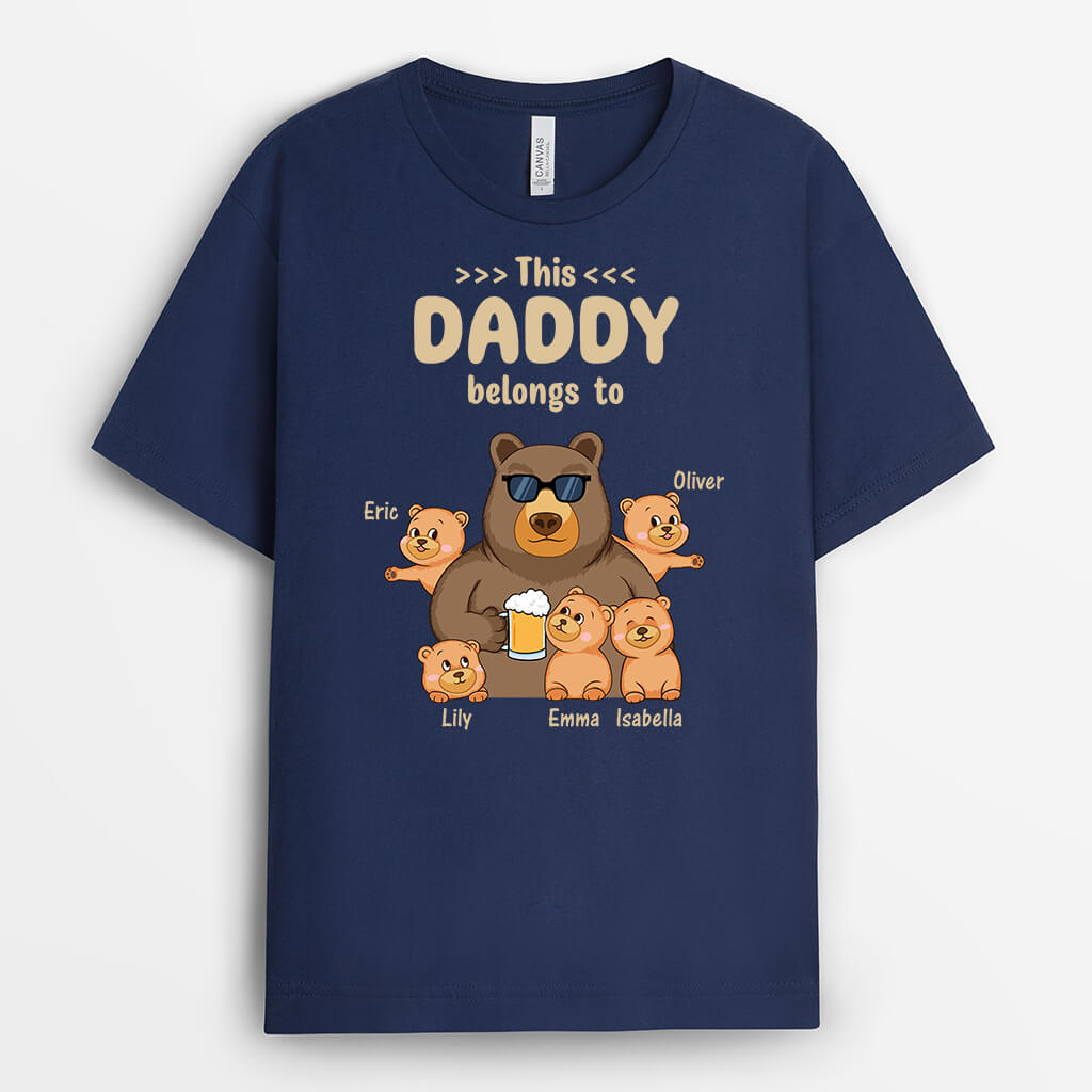 Personalised This Daddy/Grandad Belongs To T-Shirt