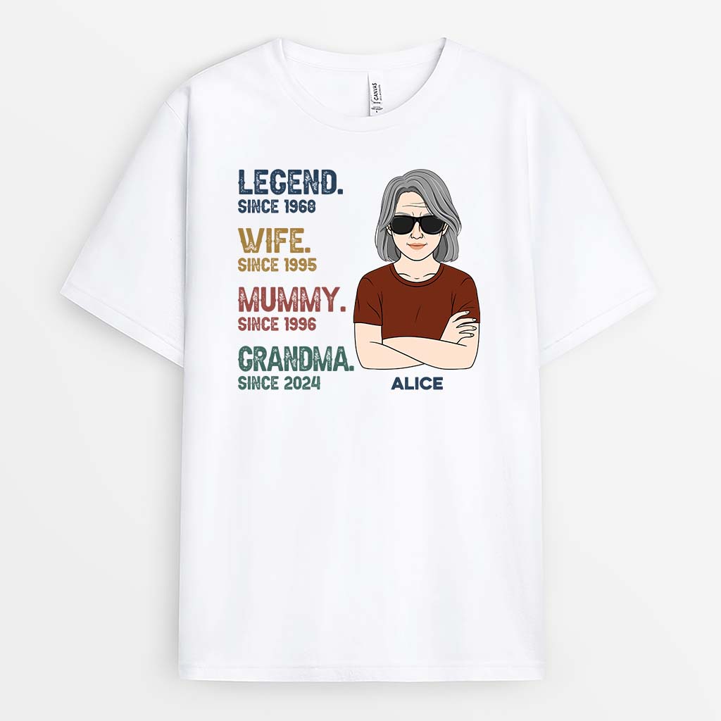 Personalised Legend Mum/Grandma T-Shirt